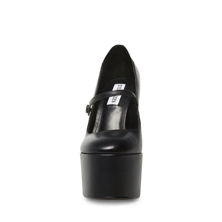 Tacones Steve Madden Prisila Cuero Mujer Negras | ES FJ6S30